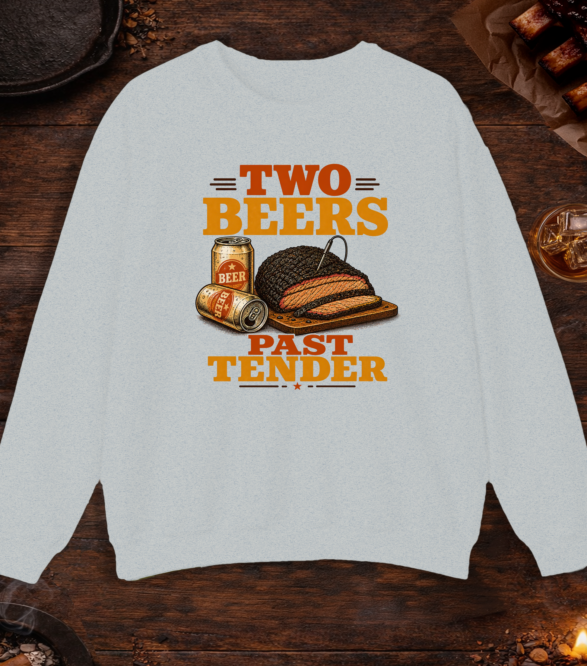 Two Beers Past Crewneck - Ash