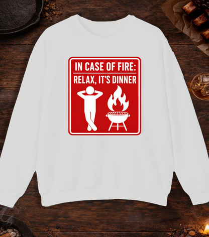 In Case of Fire Crewneck - Ash