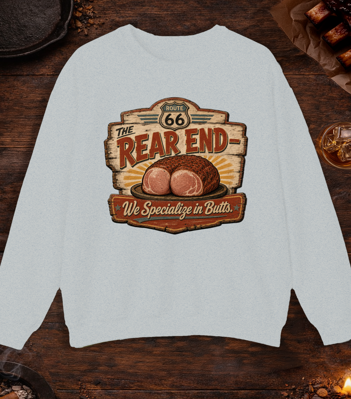 The Rear End Crewneck - Ash