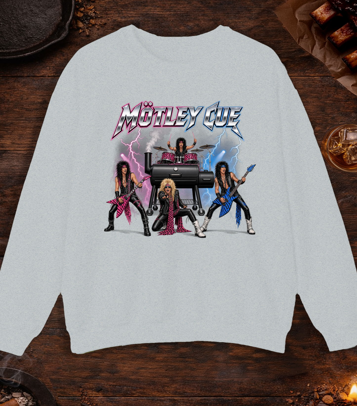 Motley Cue Crewneck - Ash