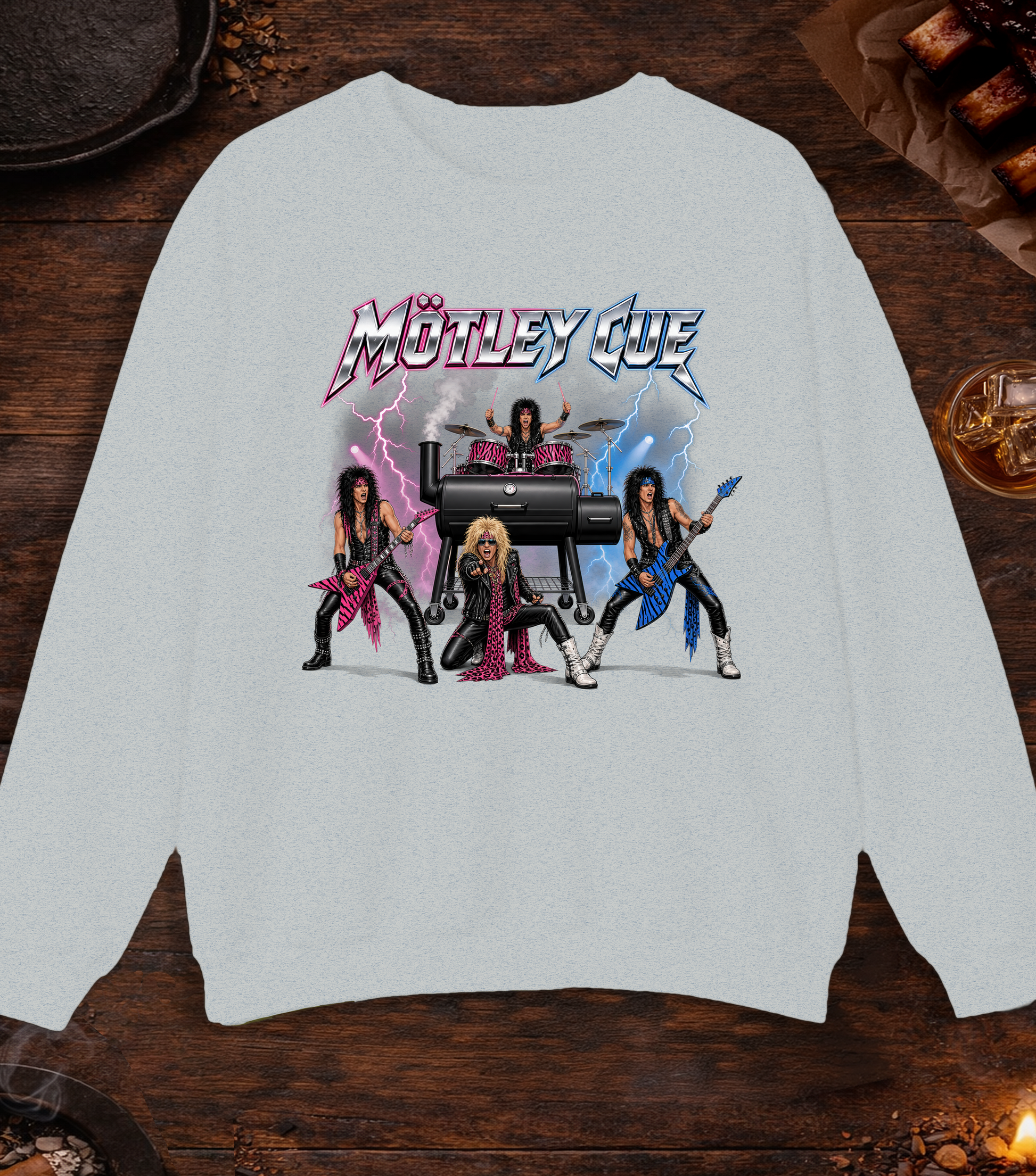 Motley Cue Crewneck - Ash