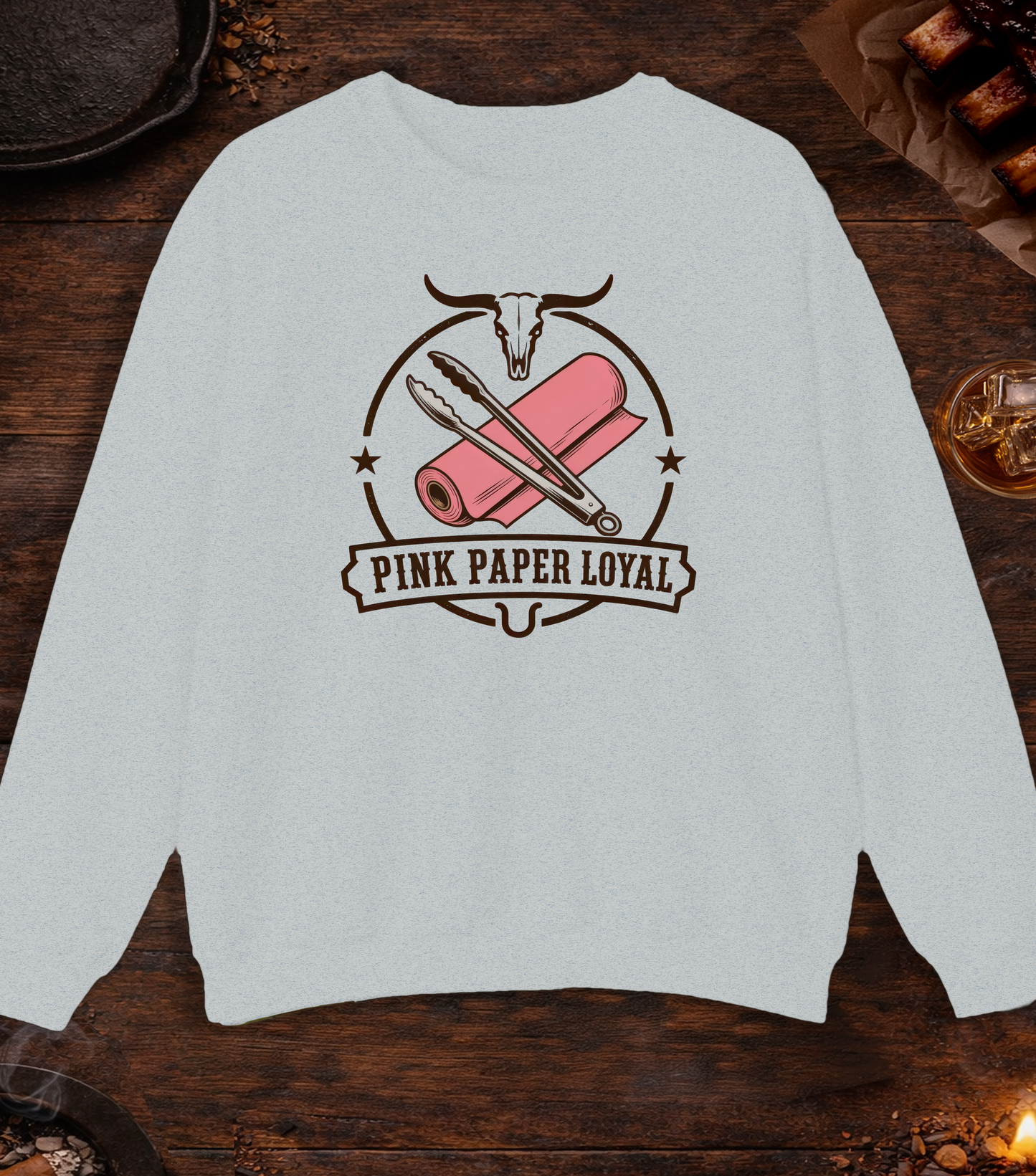 Pink Paper Loyal Crewneck - Ash