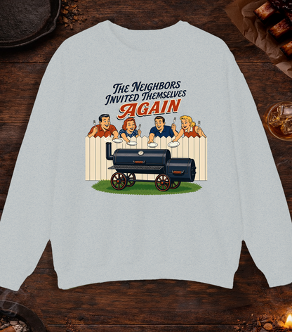 Neighbors Invited Themselves Crewneck - Ash
