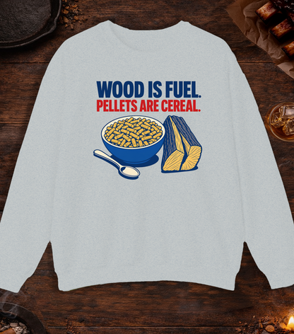Pellets Are Cereal Crewneck - Ash