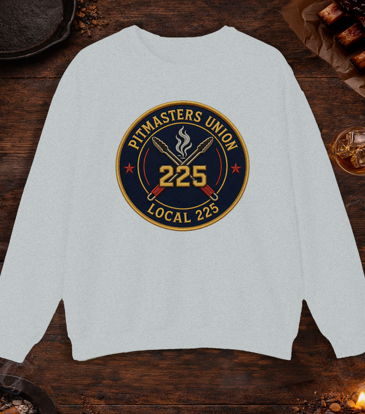 Pitmaster's Union Crewneck - Ash
