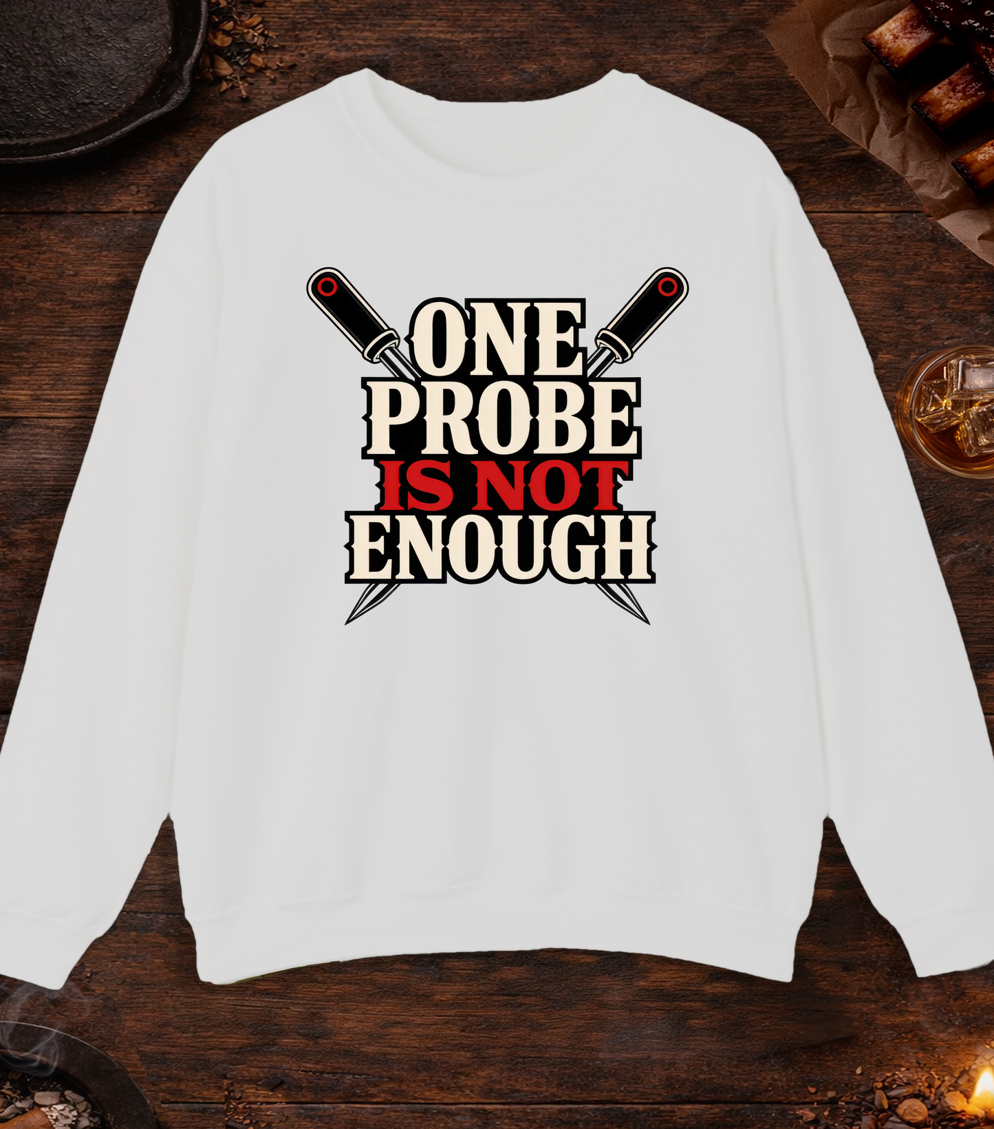 One Probe's Not Enough Crewneck - Ash