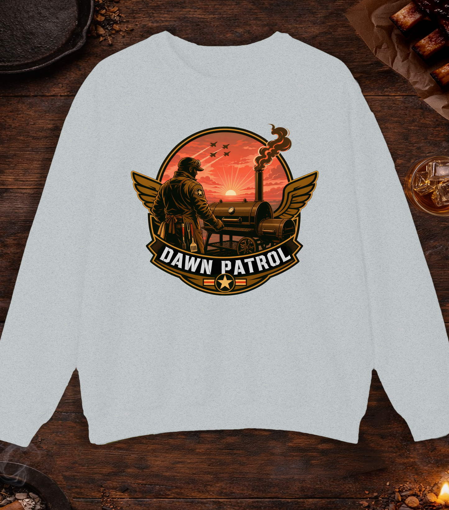 Dawn Patrol Crewneck - Ash