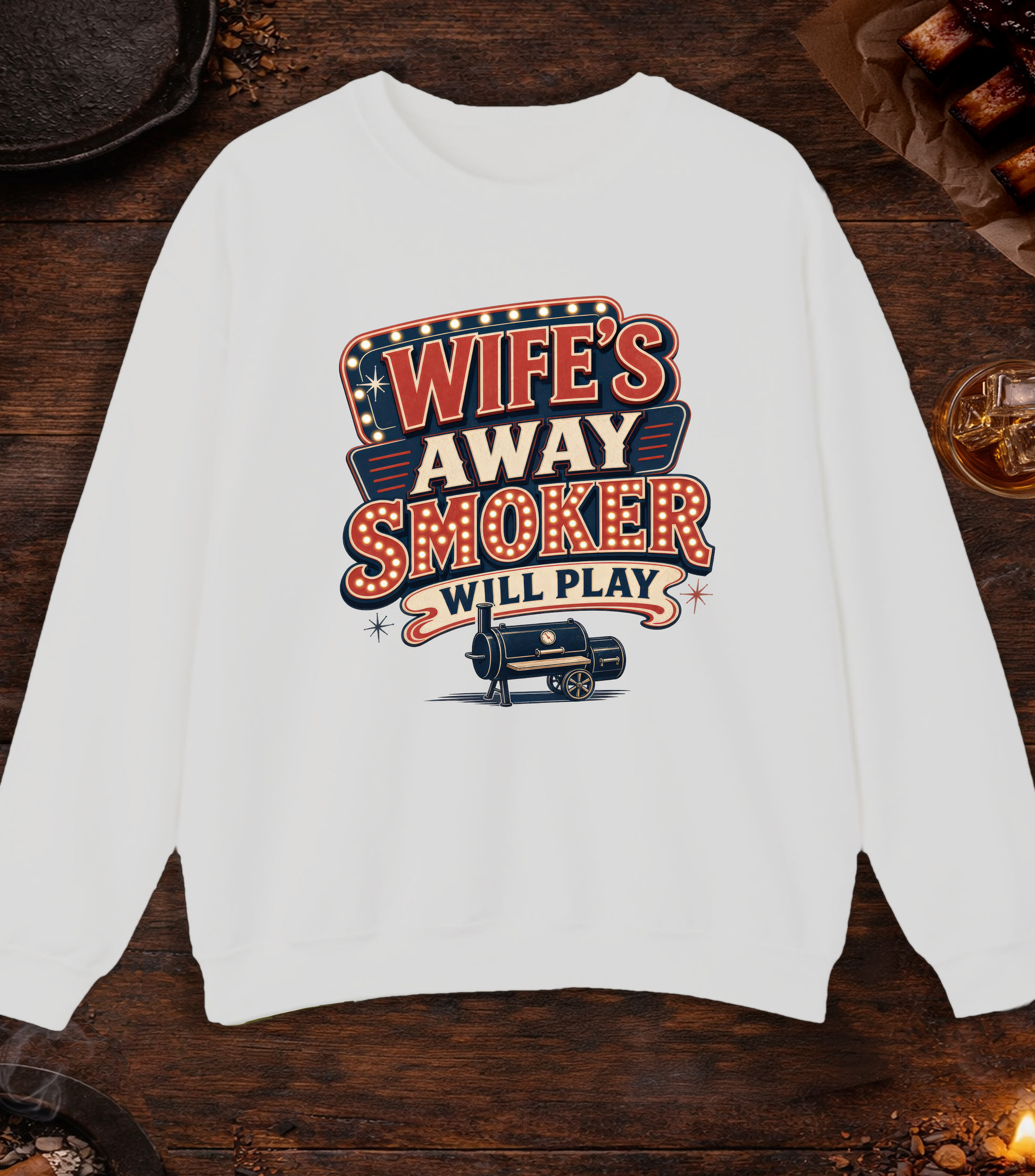 Wife's Away Crewneck - Ash