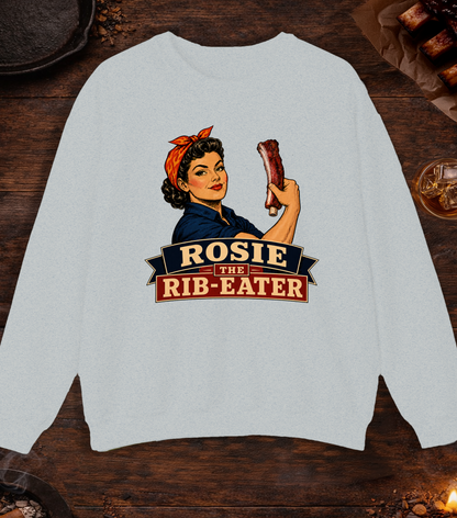 Rosie Rib Eater Crewneck - Ash