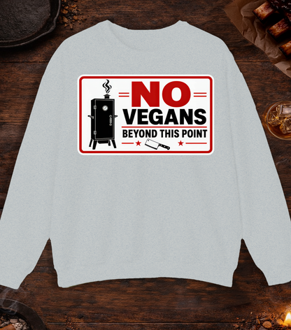 No Vegans Crewneck - Ash