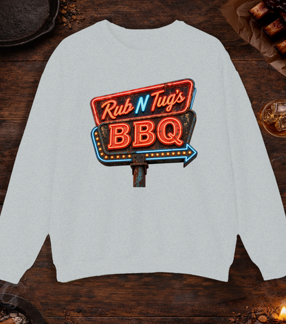 Rub N Tugs BBQ Crewneck - Ash
