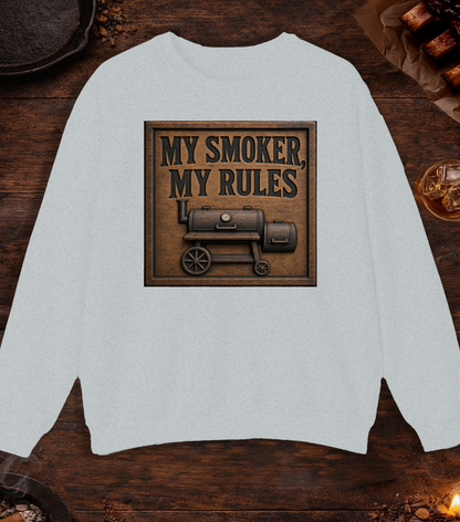 My Smoker My Rules Crewneck - Ash