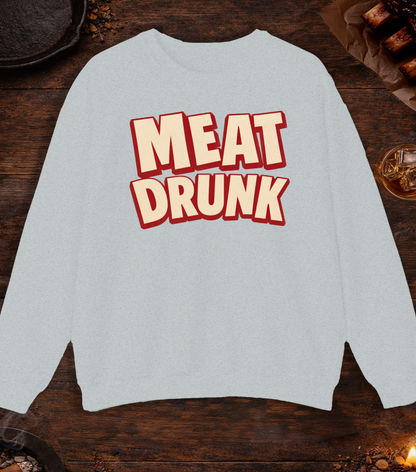 Meat Drunk Crewneck - Ash