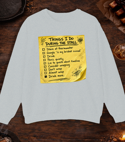 Things I Do During Stall Crewneck - Ash