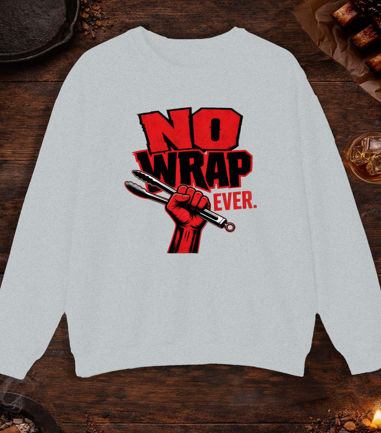 No Wrap Ever Crewneck - Ash
