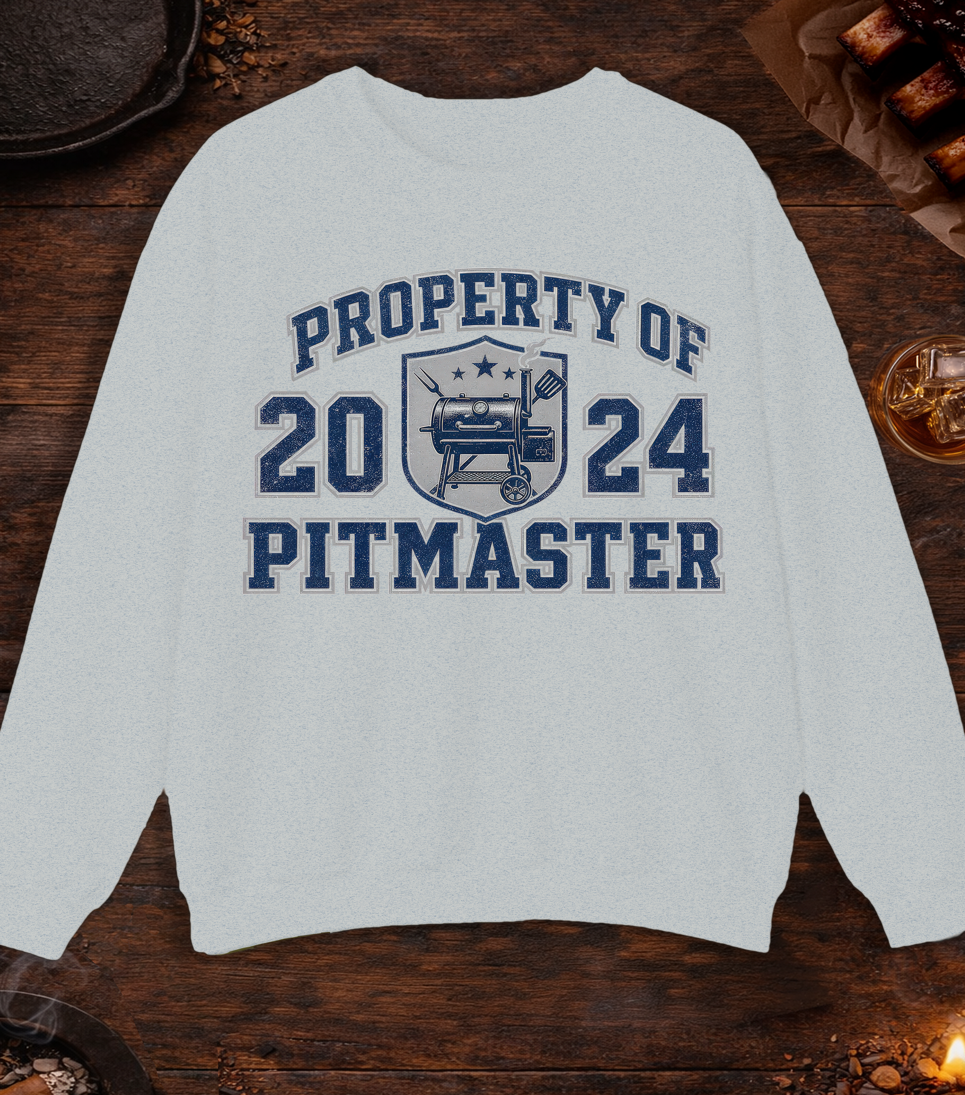 Property of Pitmaster Crewneck - Ash