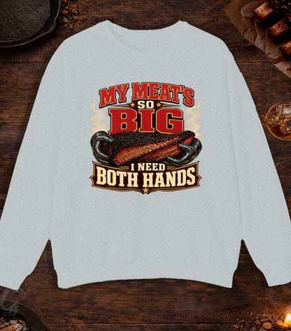 Meats So Big Crewneck - Ash