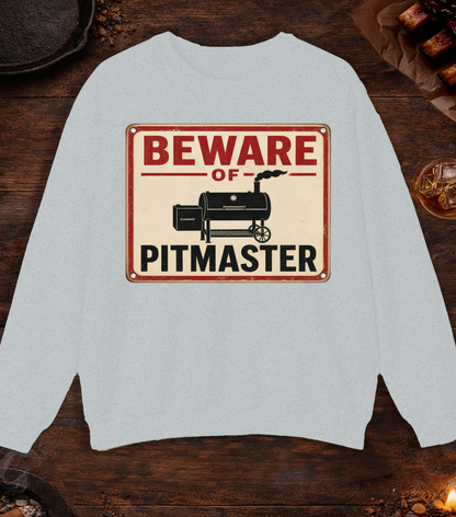 Beware of Pitmaster Crewneck - Ash
