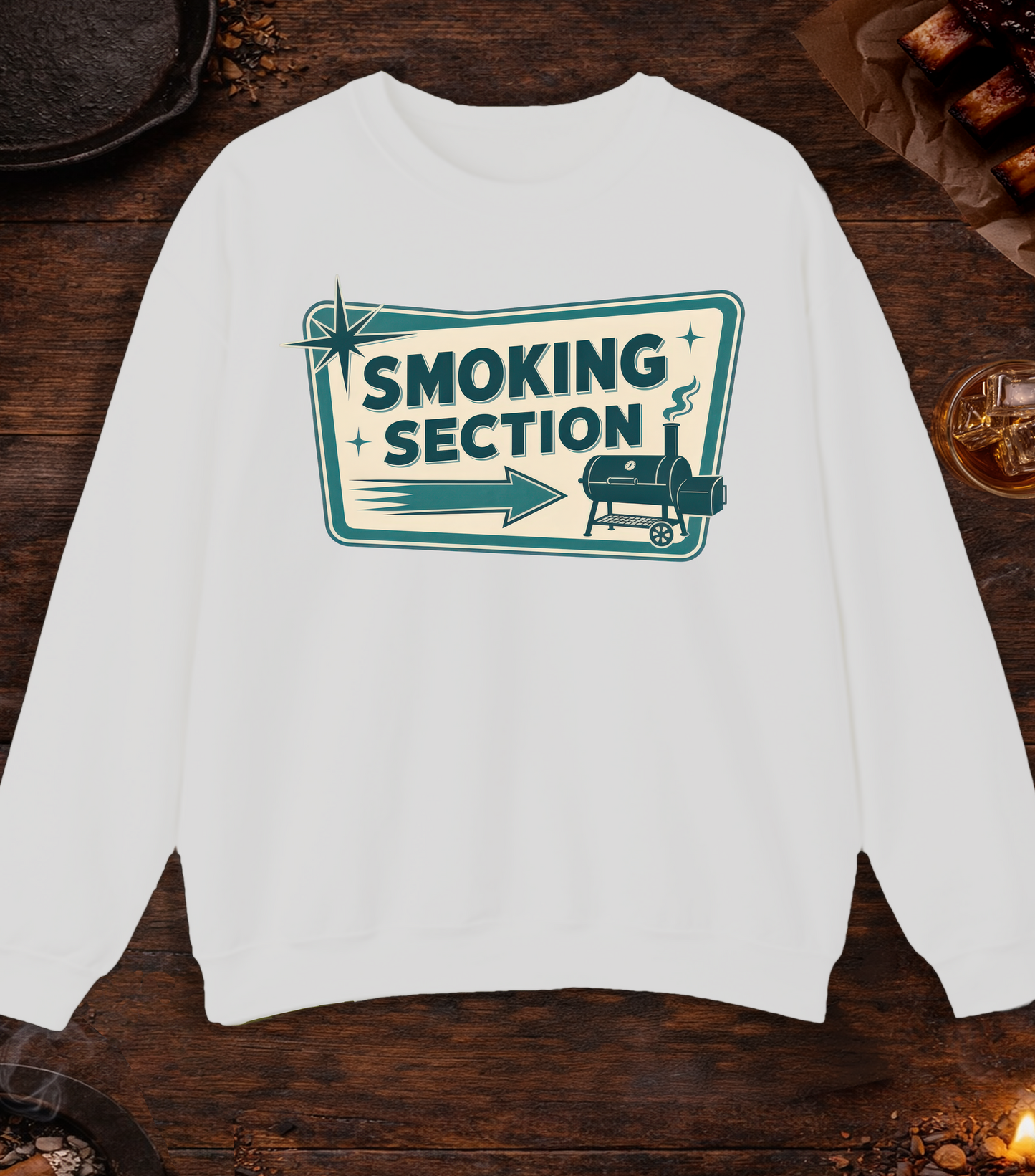 Smoking Section Crewneck - Ash