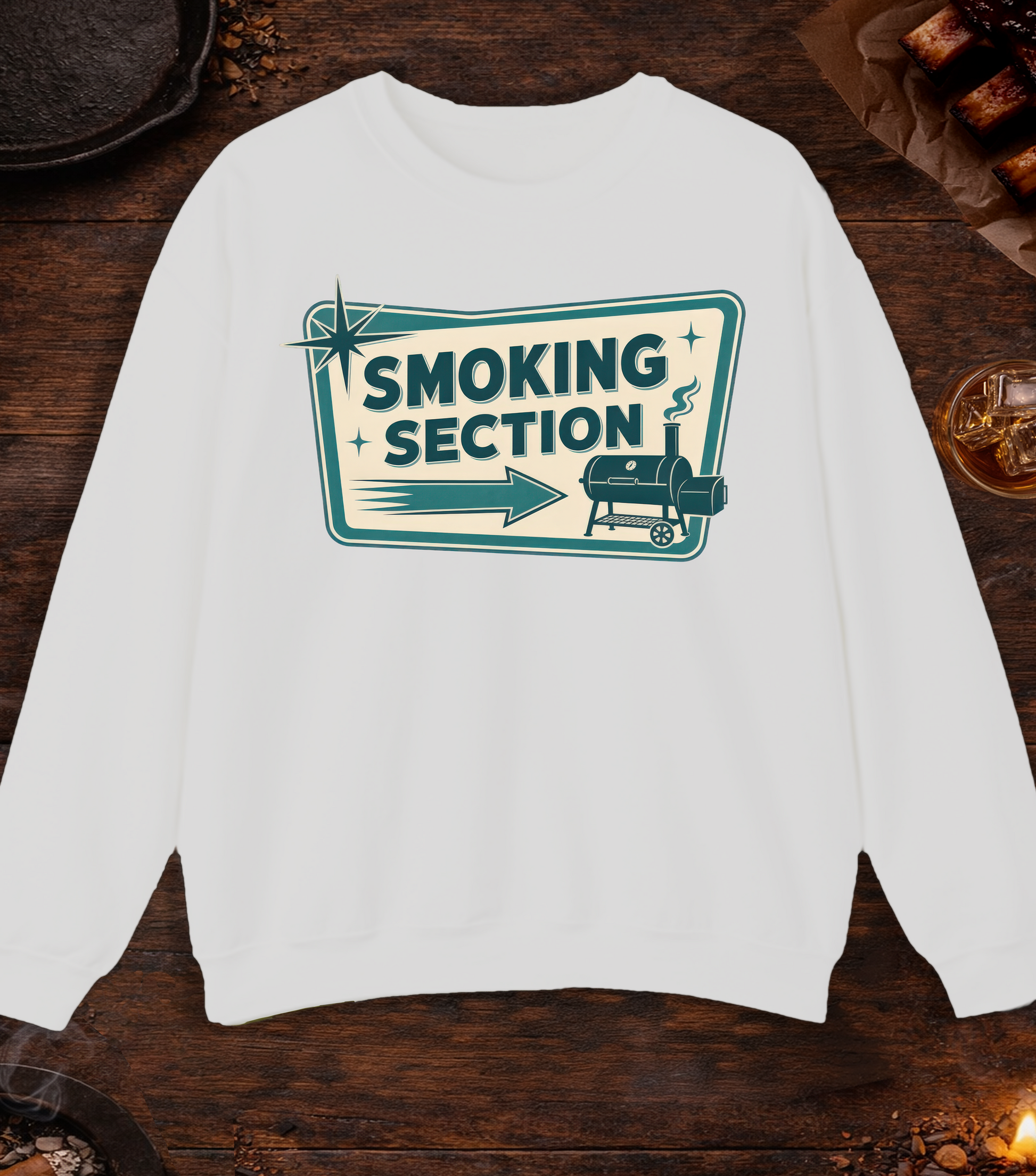 Smoking Section Crewneck - Ash