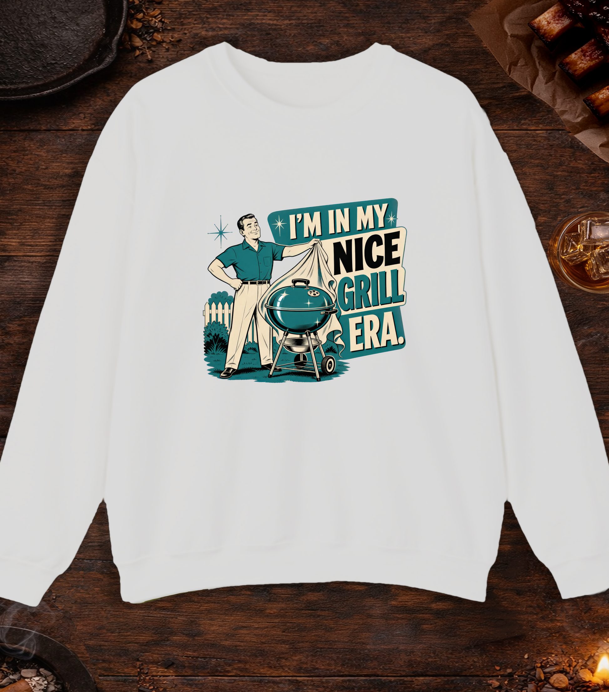Nice Grill Era Crewneck - Ash