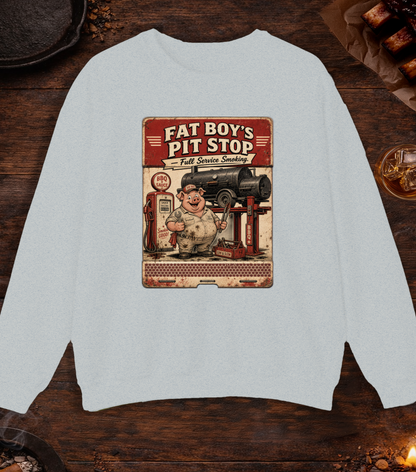 Fat Boy's Matchbook Crewneck - Ash