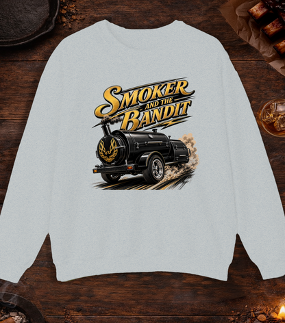 Smoker And Bandit Crewneck - Ash