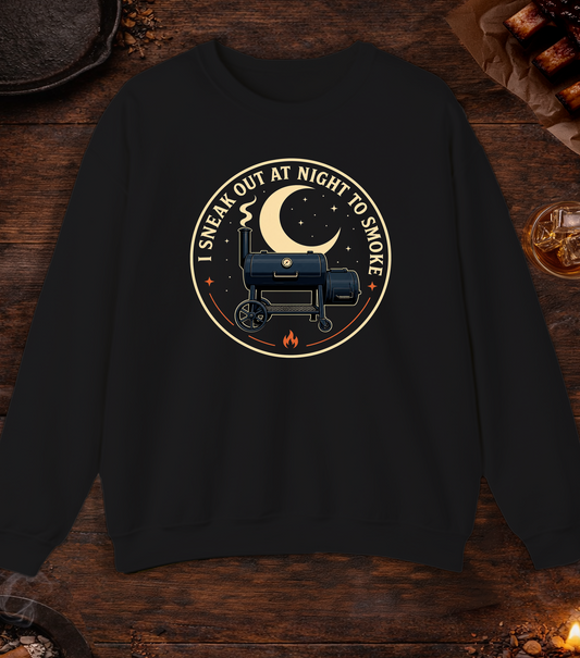 Sneak Out to Smoke Crewneck - Black
