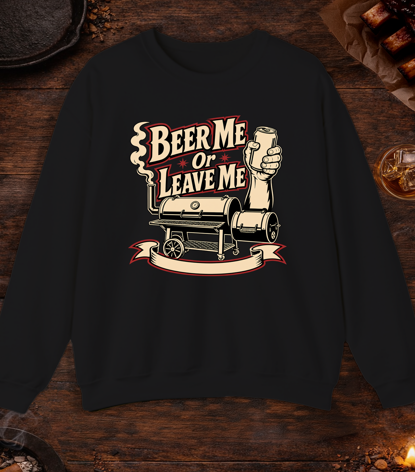 Beer Me Crewneck - Black