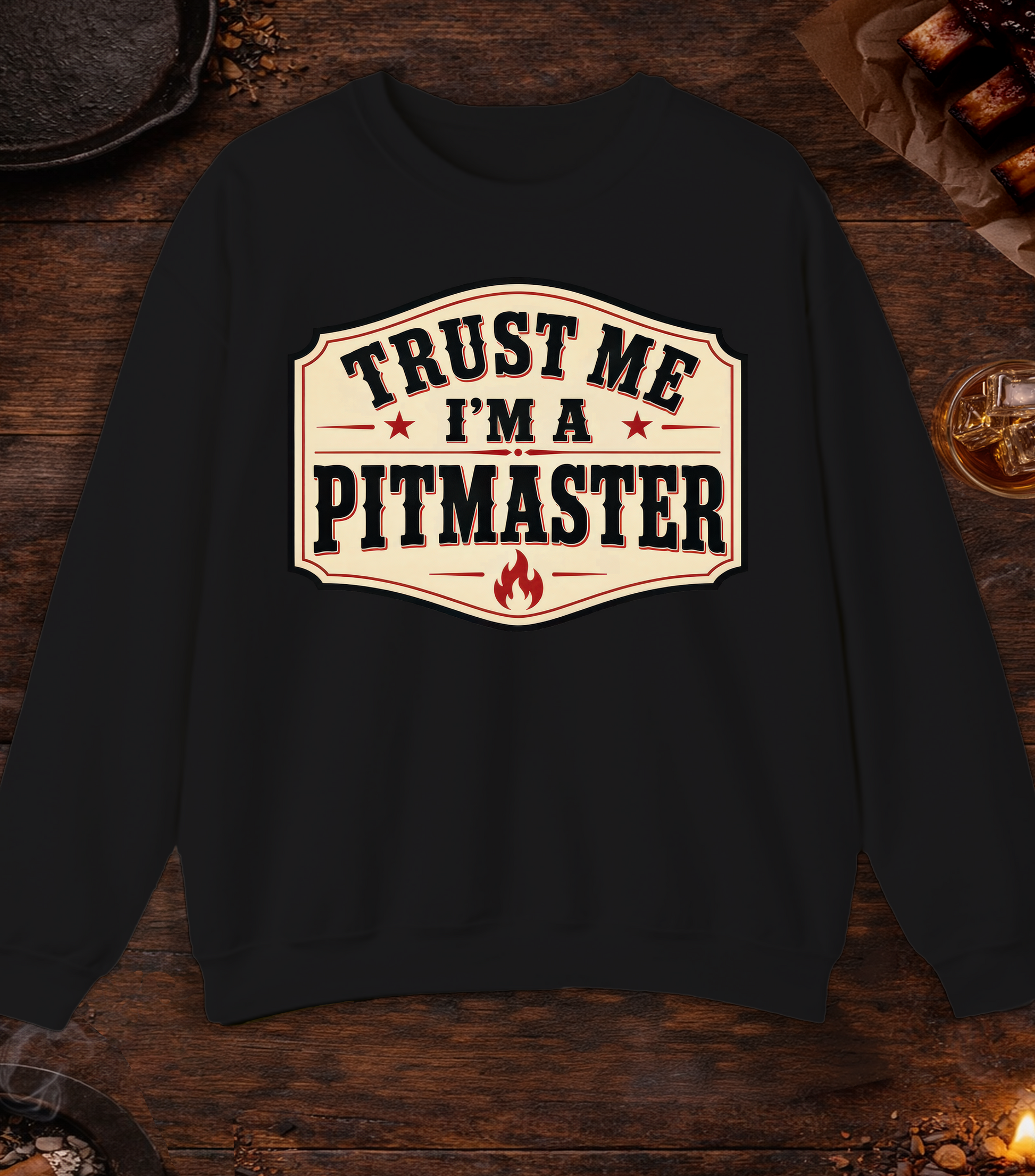 Trust Me Crewneck - Black
