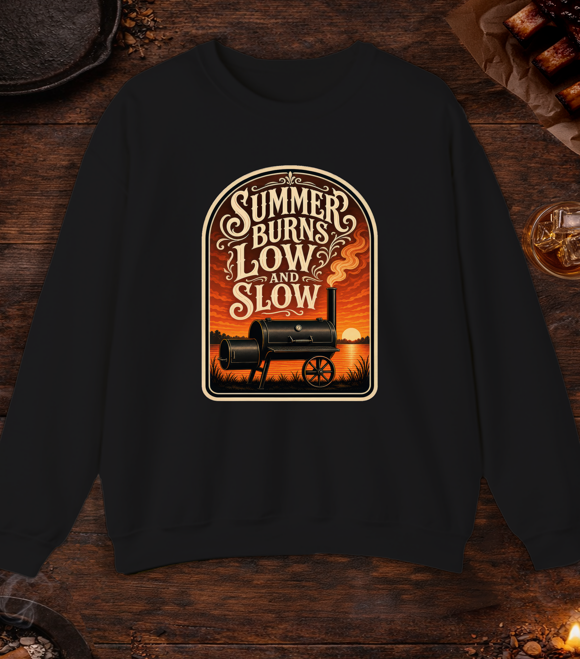Summer Burns Low Slow Crewneck - Black