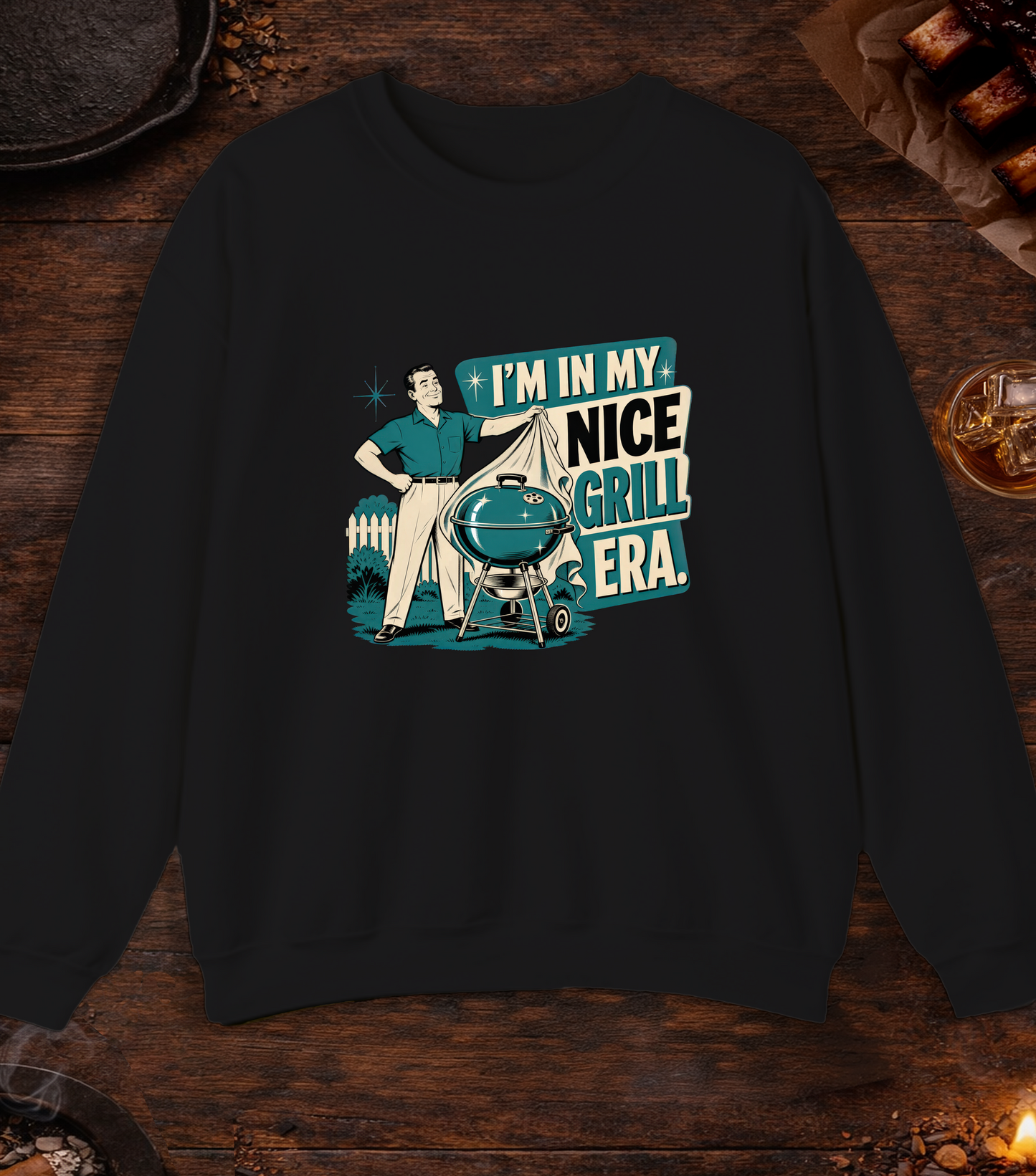 Nice Grill Era Crewneck - Black