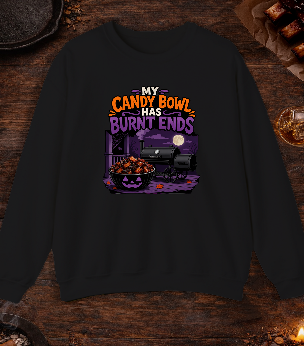 My Candy Bowl Crewneck - Black