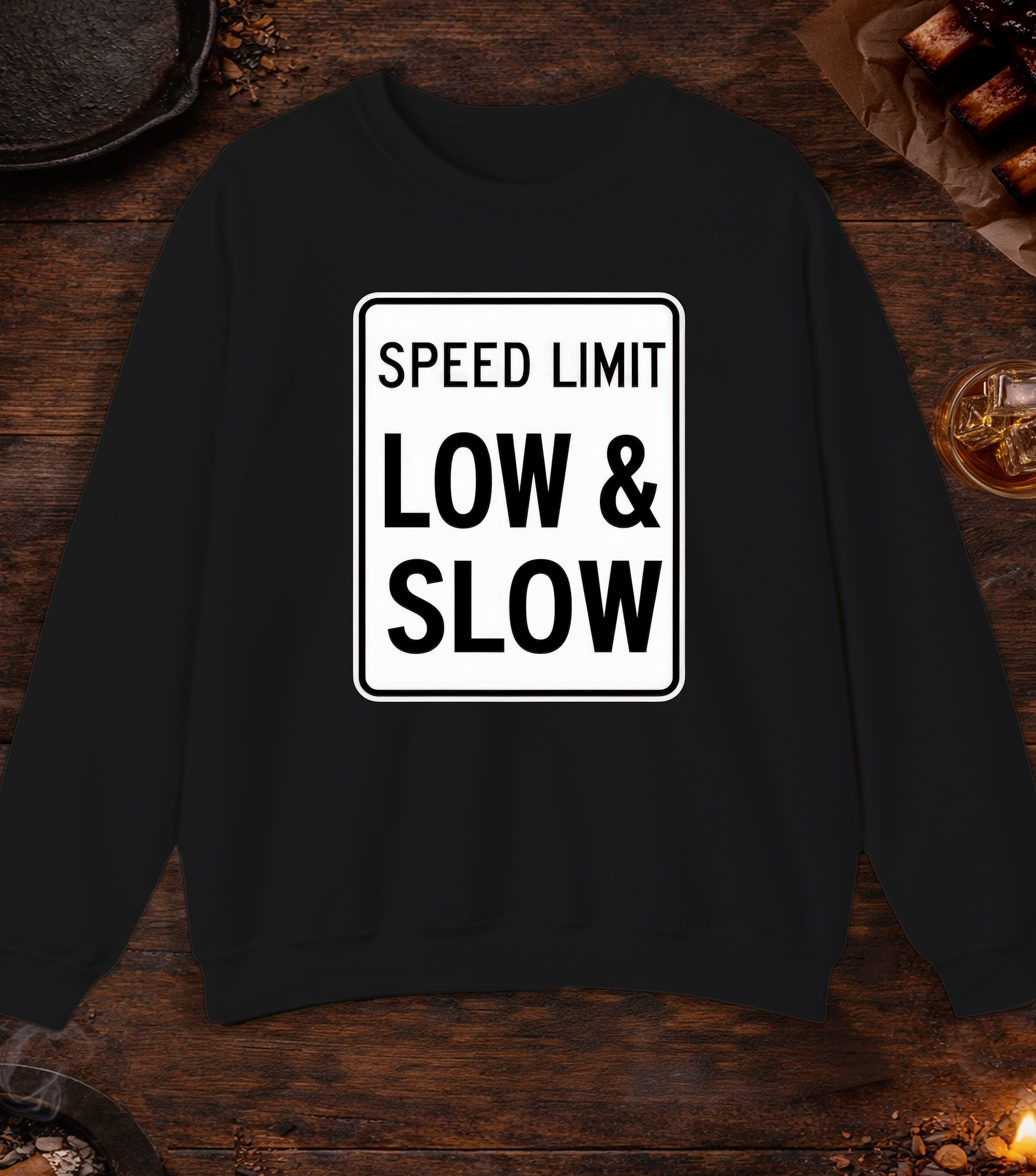 Speed Limit Low Slow Crewneck - Black