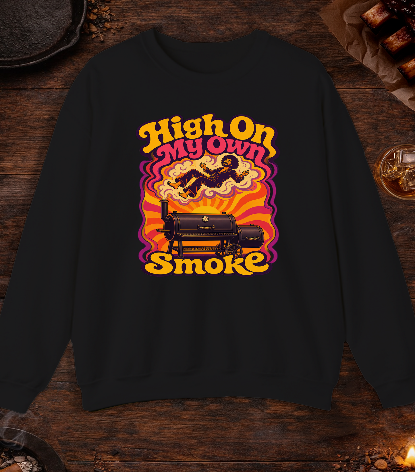 My Own Smoke Crewneck - Black