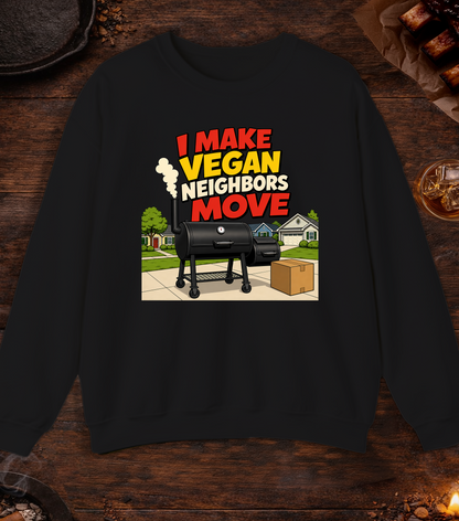 Vegan Neighbors Move Crewneck - Black