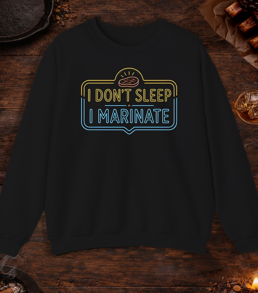 I Don't Sleep I Marinate Crewneck - Black