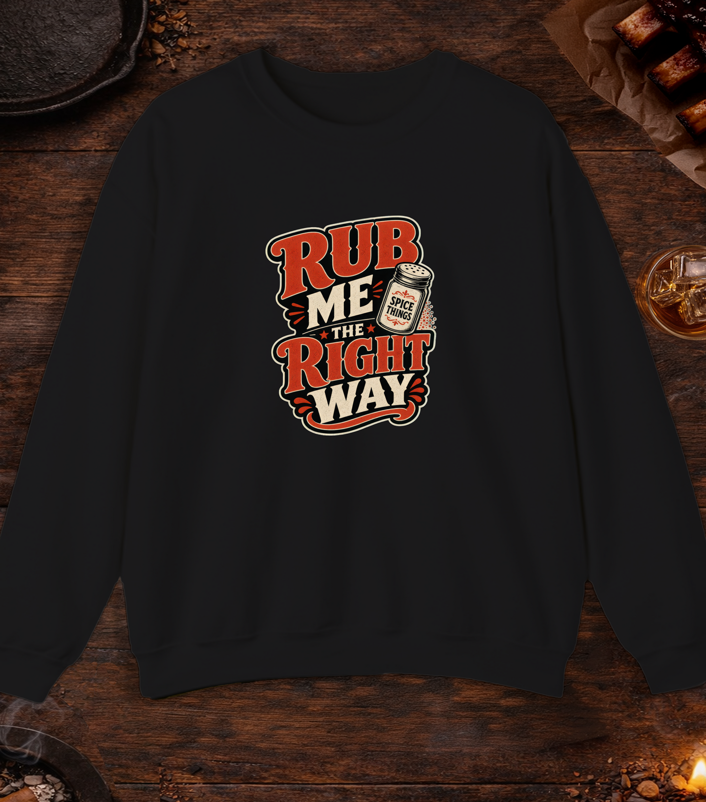 Rub Right Crewneck - Black