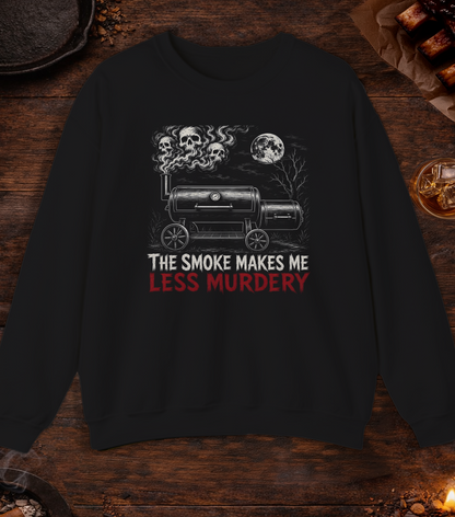 Smoke Less Murdery Crewneck - Black