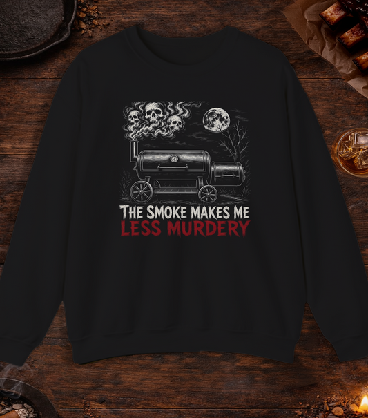 Smoke Less Murdery Crewneck - Black
