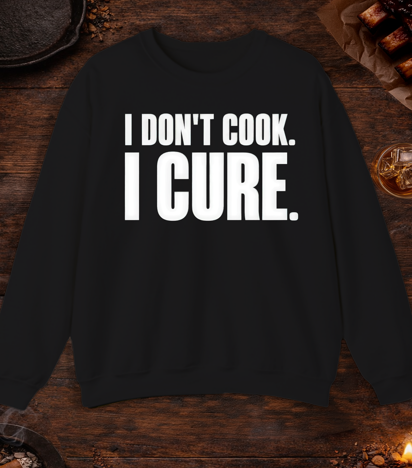 I Cure Crewneck - Black
