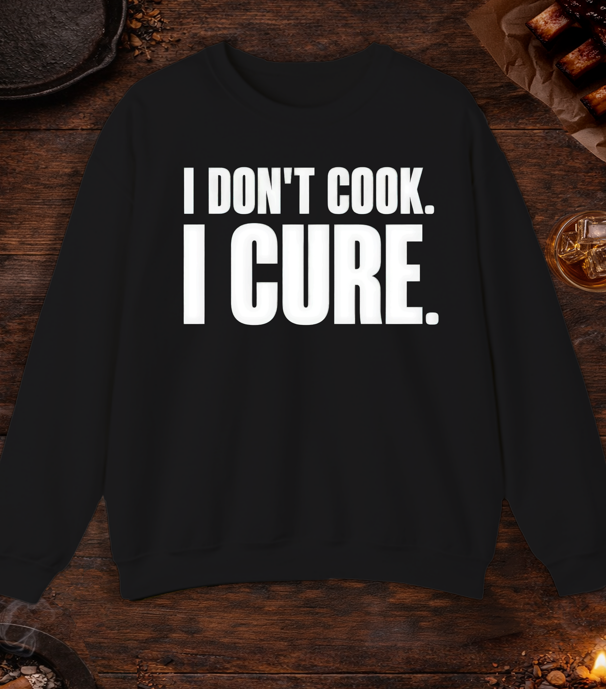 I Cure Crewneck - Black
