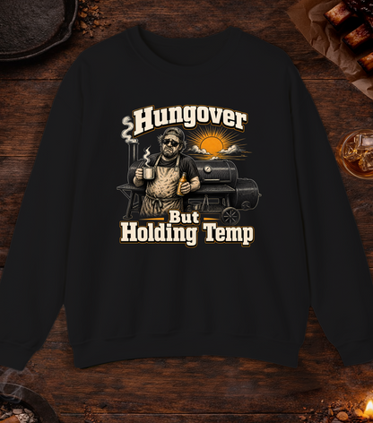 Hungover Holding Temp Crewneck - Black