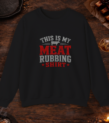 Meat Rubbing Shirt Crewneck - Black