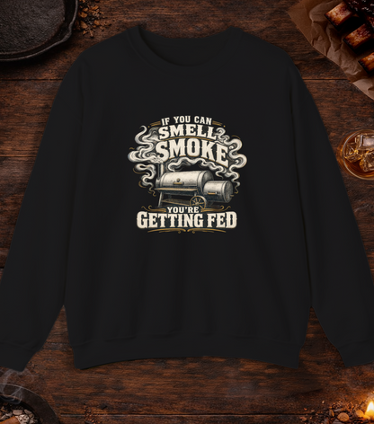 If You Smell Smoke Crewneck - Black