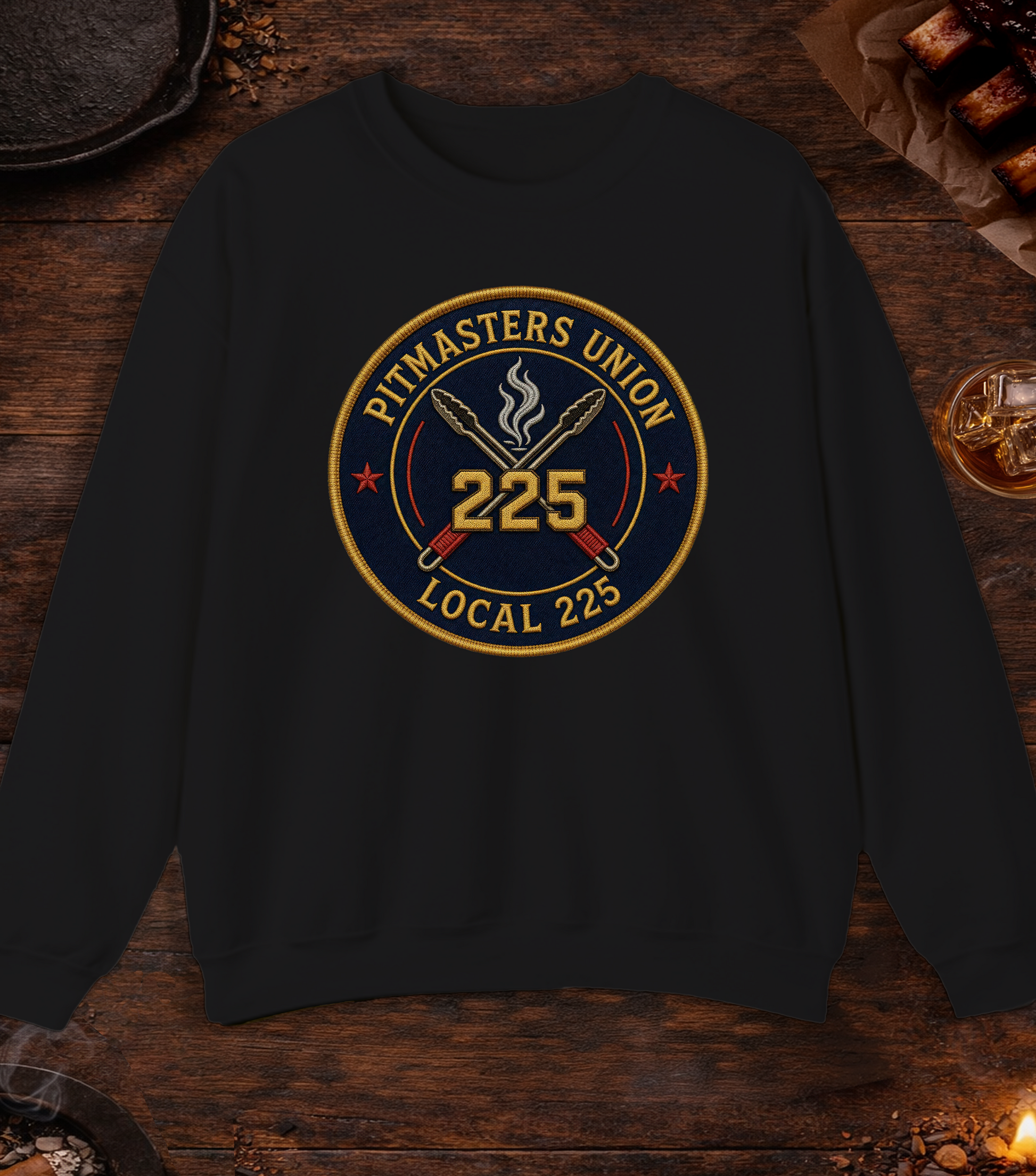 Pitmaster's Union Crewneck - Black