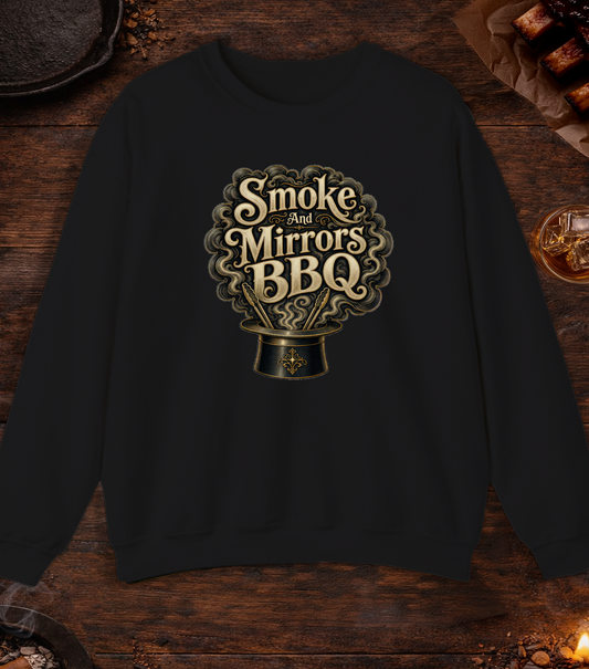 Smoke and Mirrors BBQ Crewneck - Black