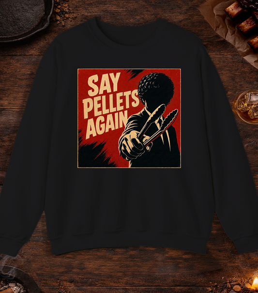 Say Pellets Again Crewneck - Black