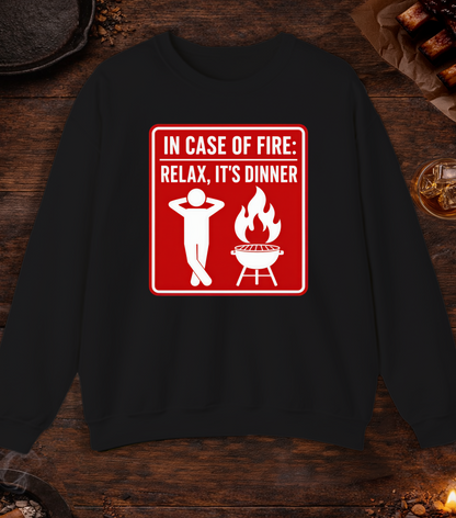 In Case of Fire Crewneck - Black