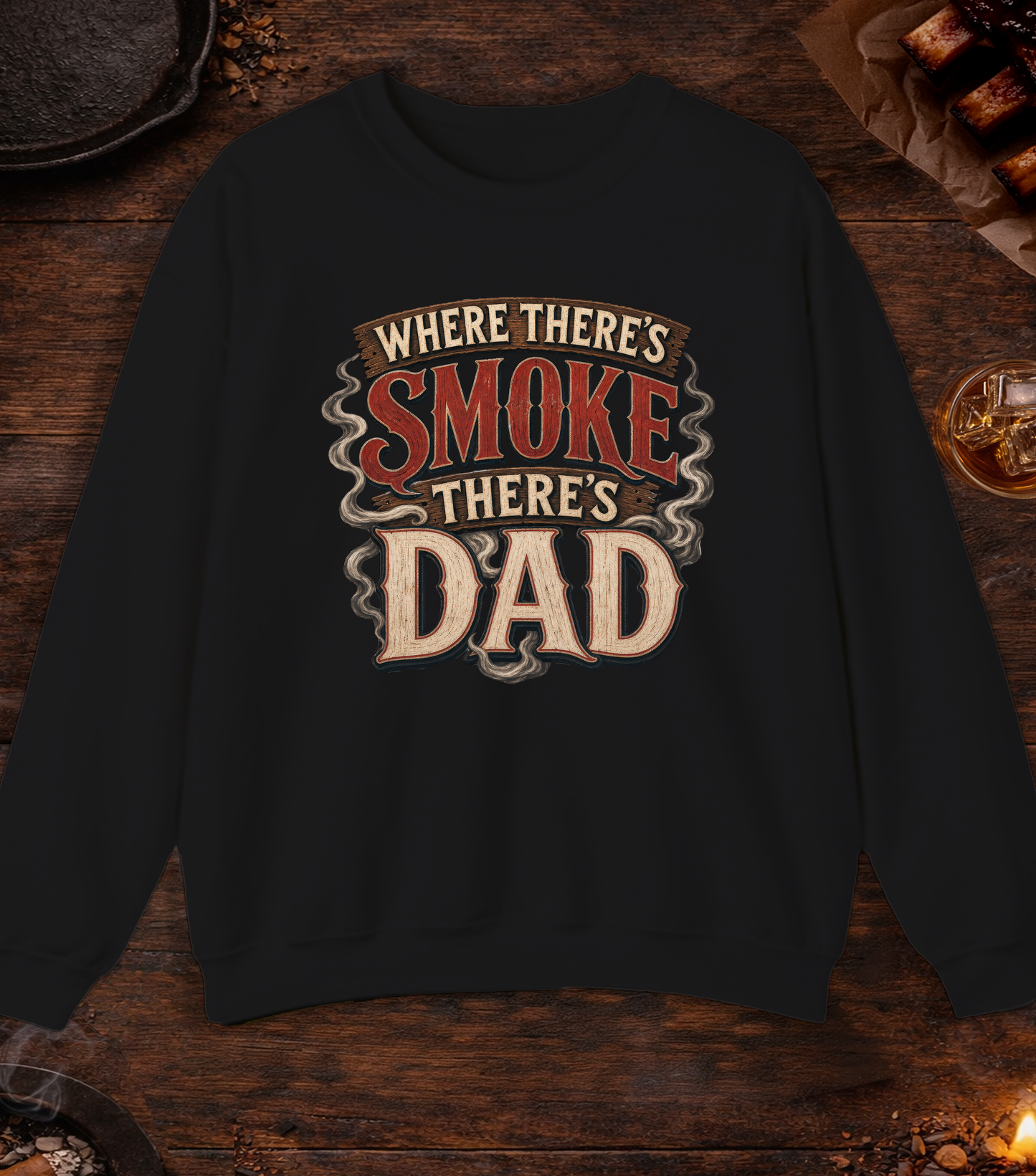Where There's Smoke Crewneck - Black